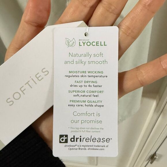 Softies Boyfriend Pocket Muscle Tank with Flood Pant PJ Set in Sage L NWT - Picture 13 of 14